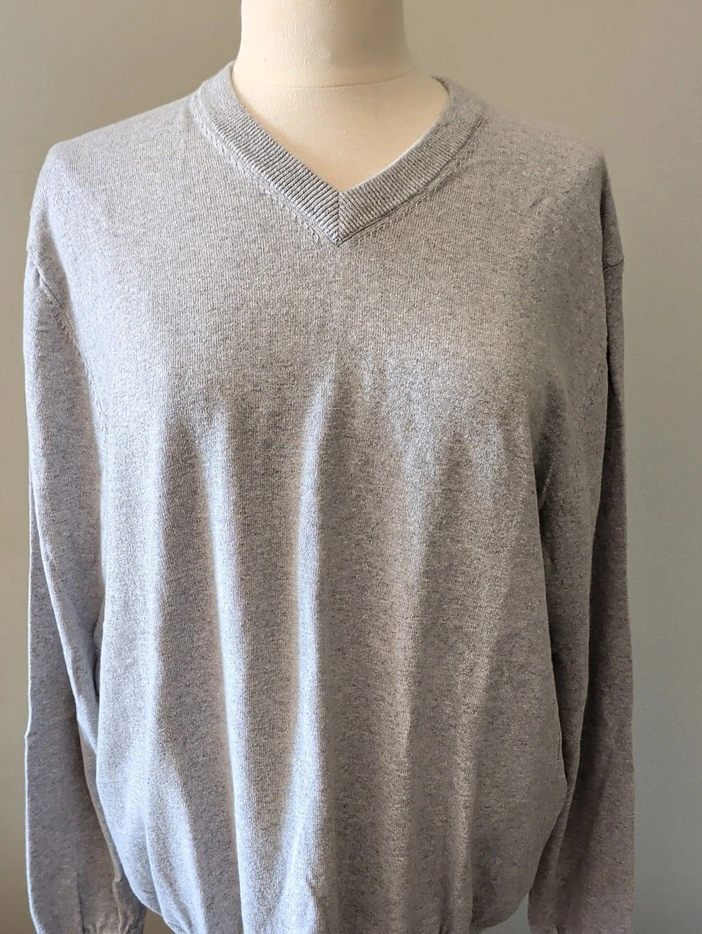 TailorByrd Men's Cotton V-Neck Sweater Size Large